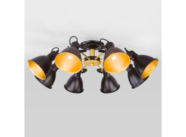 Потолочная люстра с поворотными рожками 70112/8 черный