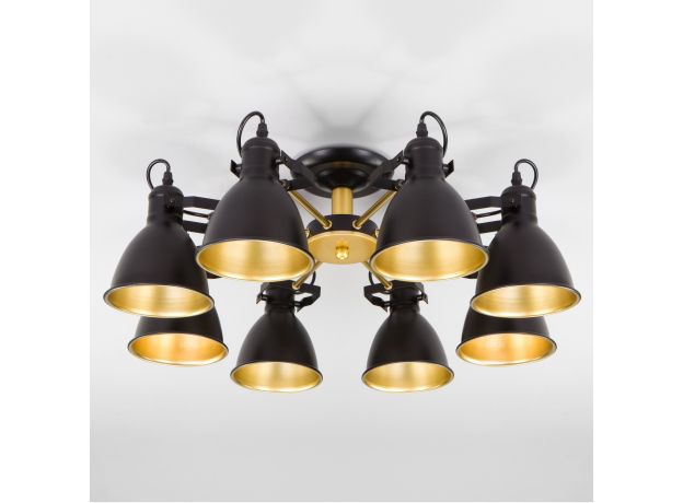 Потолочная люстра с поворотными рожками 70112/8 черный