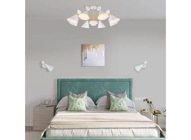 Потолочная люстра в стиле лофт 70114/8 белый