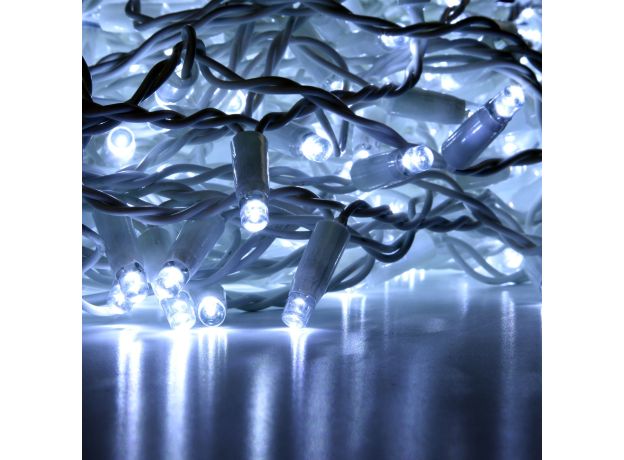 Новогодняя гирлянда занавес белый с эффектом мерцания 2*3м IP65 200-101 белый с эффектом мерцания