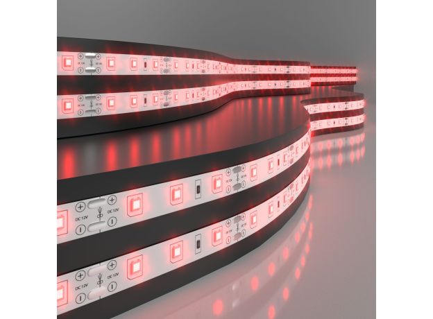 Светодиодная лента 12 В 4,8 Вт/м 60 Led/м 2835 IP20, красный, 5 м Лента светодиодная 12V 4,8W 60Led 2835 IP20 красный, 5м