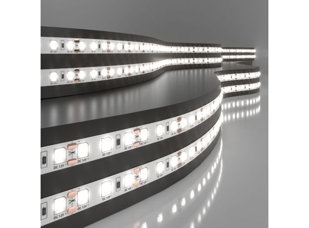 Светодиодная лента 12 В 9,6 Вт/м 120 Led/м 2835 IP20, дневной белый 4200К, 5 м Лента светодиодная 12V 9,6W 120Led 2835 IP20 дневной белый, 5м
