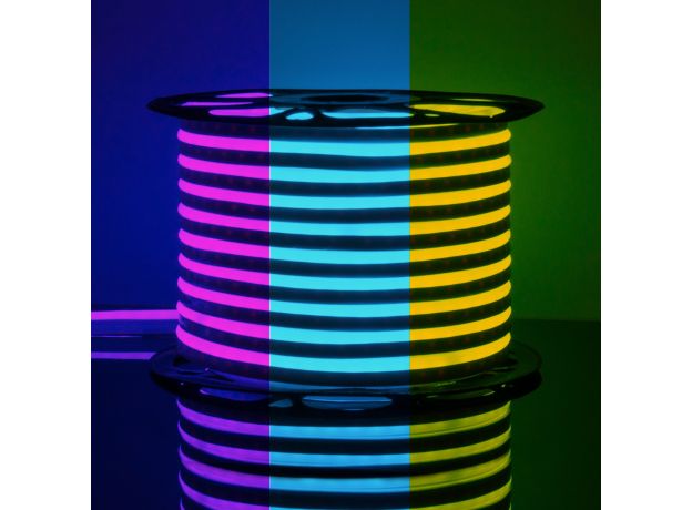 Светодиодный гибкий неон 220 В 12 Вт/м 80 Led/м 5050 IP67, односторонний RGB, 50 м Гибкий неон 220V 12W 80Led 5050 IP67 односторонний RGB, 50 м