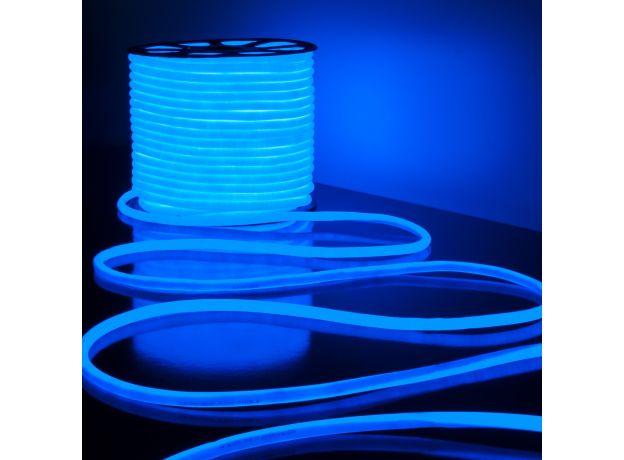 Светодиодный гибкий неон 220 В 9.6 Вт/м 144 Led/м 2835 IP67, круглый синий, 50 м Гибкий неон 220V 9,6W 144Led 2835 IP67 круглый синий, 50 м