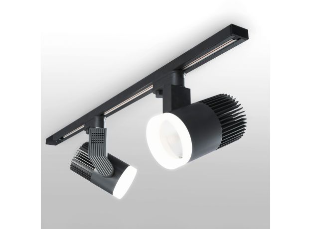 Трековый светильник для однофазного шинопровода Accord черный 30W 4200K (1 шт.) LTB37