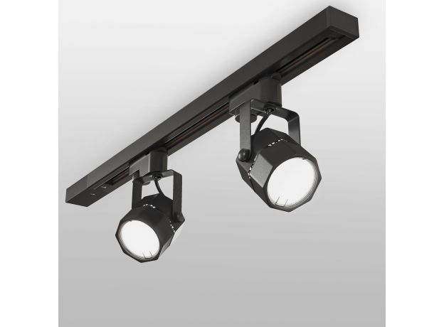 Трековый светильник для однофазного шинопровода Robi GU10 Черный MRL 1004