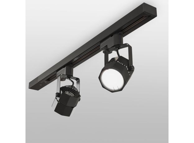 Трековый светильник для однофазного шинопровода Robi GU10 Черный MRL 1004
