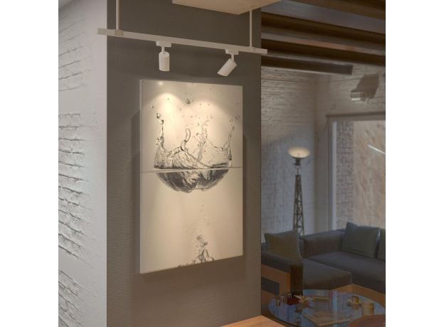 Трековый светильник для однофазного шинопровода Splay GU10 Белый MRL 1006