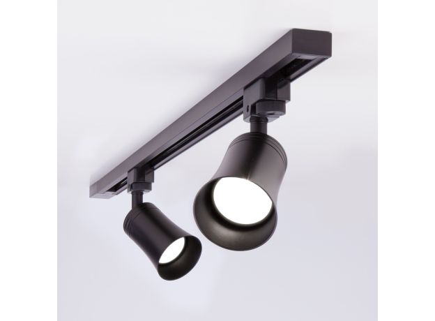 Трековый светильник для однофазного шинопровода Vetro GU10 черный (1 шт.) MRL 1001