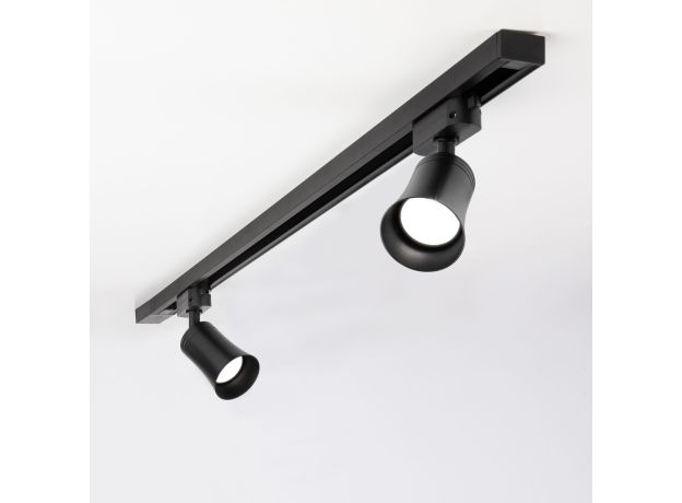 Трековый светильник для однофазного шинопровода Vetro GU10 черный (1 шт.) MRL 1001