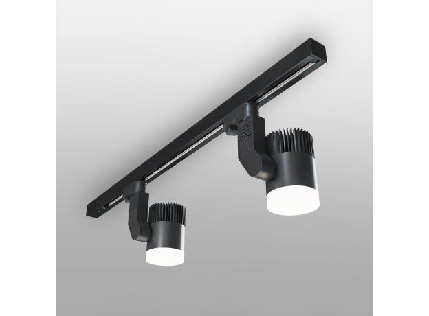 Трековый светодиодный светильник для однофазного шинопровода Accord черный 20W 4200K (1 шт.) LTB36