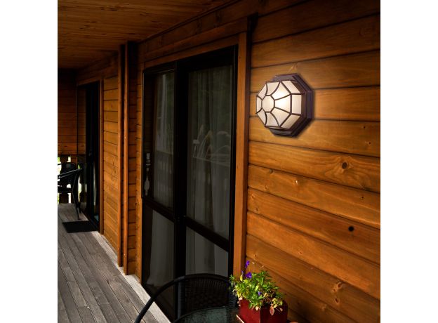 Уличный настенный светильник Telarana S капучино GL 1023D