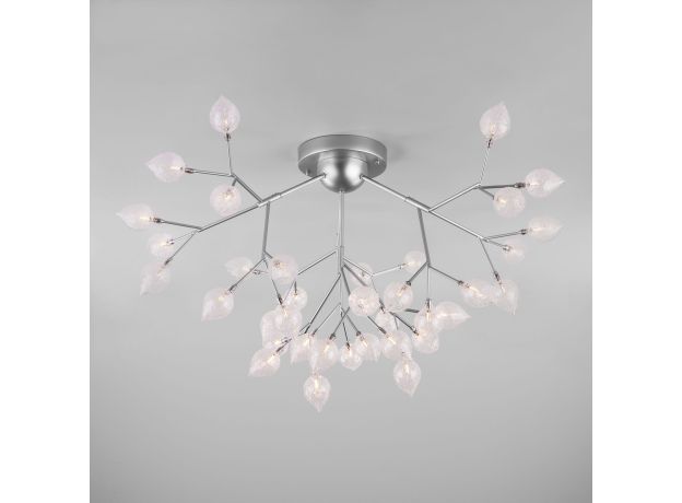 Умная потолочная люстра серебряного цвета 548 Smart