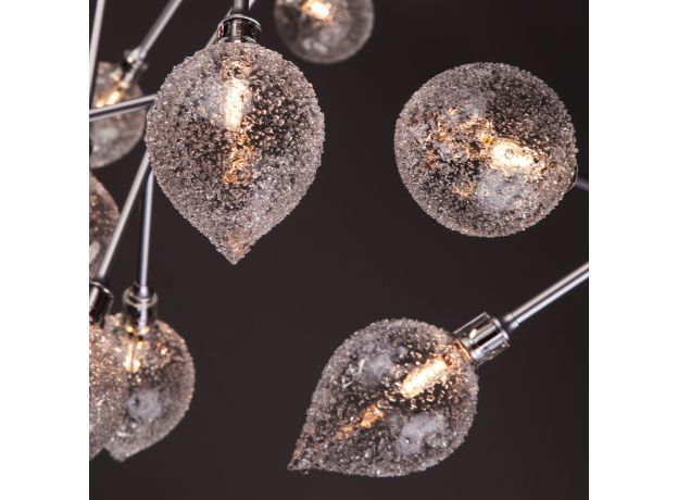 Умная потолочная люстра серебряного цвета 548 Smart