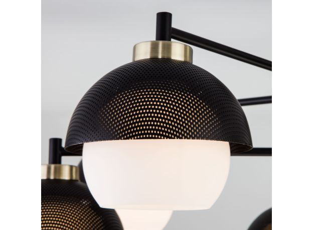 Умная потолочная люстра в стиле лофт 70106/6 черный