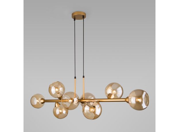 Умный подвесной светильник с круглыми стеклянными плафонами 70113/8 янтарный Smart