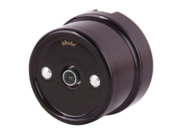 ТВ розетка коричневая ретро WL18-02-05