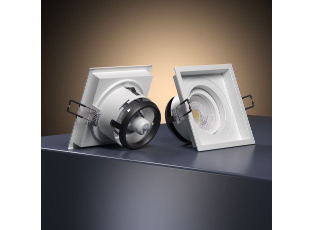 Алюминиевый точечный светильник 1071/1 MR16 WH белый