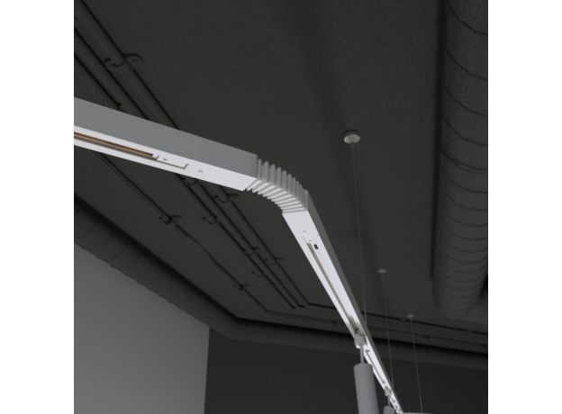 Гибкий коннектор для однофазного шинопровода белый TRC-1-1-FLEX-WH