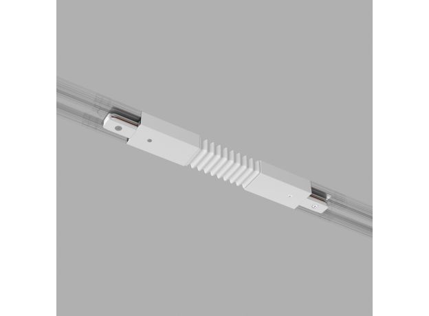 Гибкий коннектор для однофазного шинопровода белый TRC-1-1-FLEX-WH