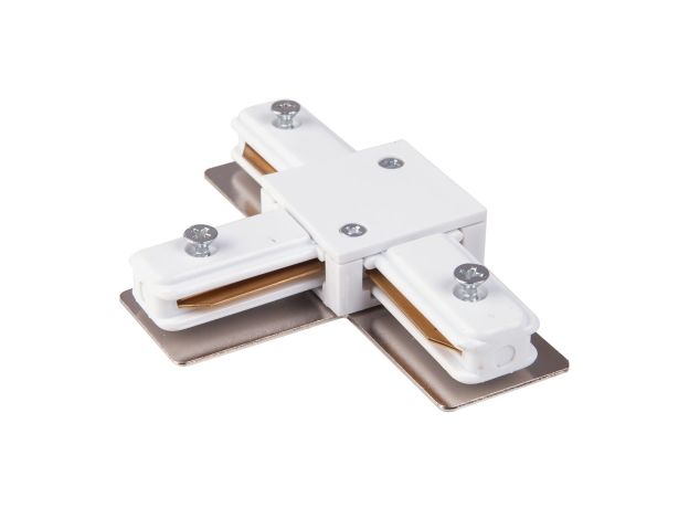 Коннектор Т-образный для однофазного шинопровода белый TRC-1-1-T-WH