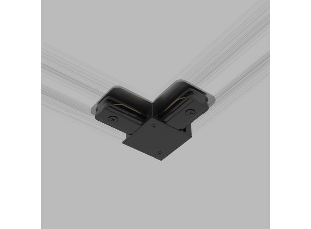 Коннектор угловой для однофазного шинопровода черный TRC-1-1-L-BK