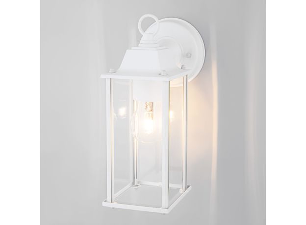 Уличный настенный светильник Brick белый IP33 1008D белый