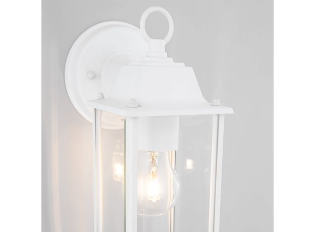 Уличный настенный светильник Brick белый IP33 1008D белый