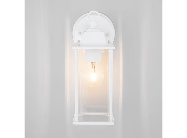 Уличный настенный светильник Brick белый IP33 1008D белый