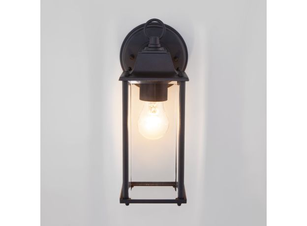 Уличный настенный светильник Brick черный IP33 1008D черный