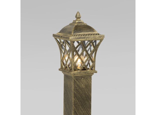 Ландшафтный светильник на столбе Cassiopeya F черное золото IP44 GL 1018F