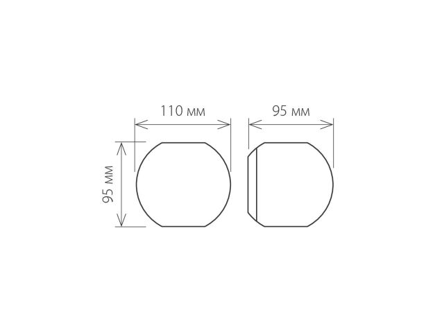 Пылевлагозащи<wbr>щенный светодиодный светильник Diver серый IP54 1566 Techno LED серый