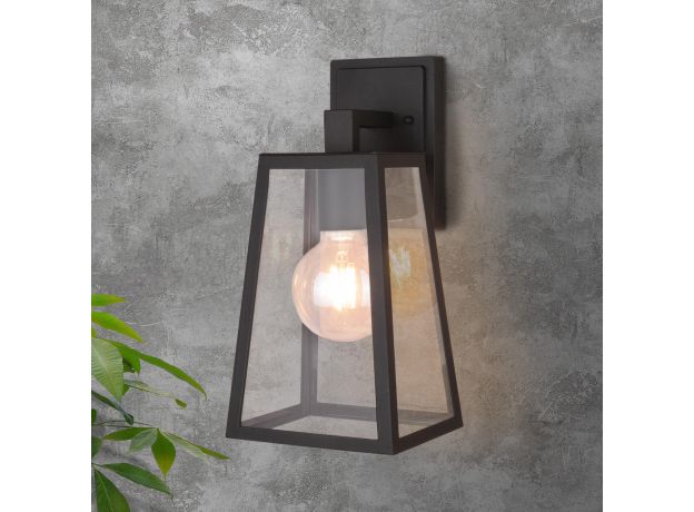 Уличный настенный светильник Germes D IP33 GL 1015D чёрный