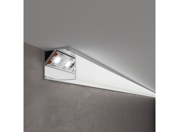 Квадратный угловой алюминиевый профиль для светодиодной ленты LL-2-ALP009