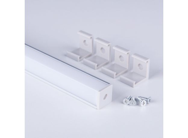 Квадратный угловой алюминиевый профиль для светодиодной ленты LL-2-ALP009