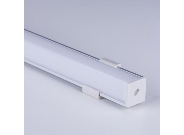 Квадратный угловой алюминиевый профиль для светодиодной ленты LL-2-ALP009