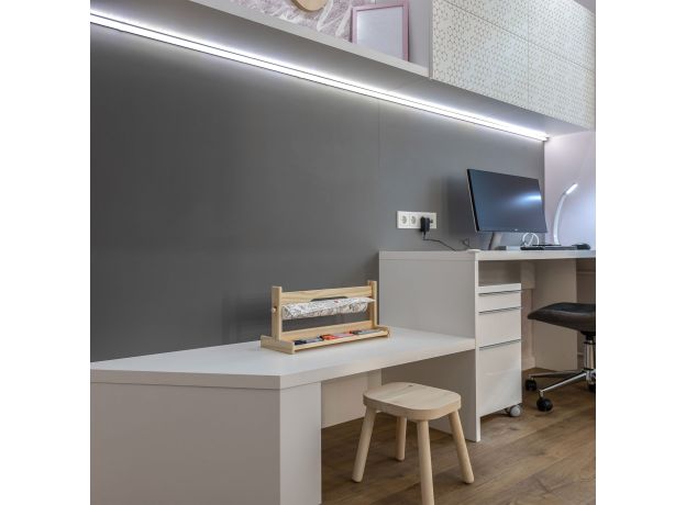 Квадратный угловой алюминиевый профиль для светодиодной ленты LL-2-ALP009