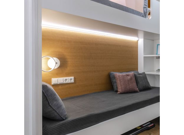 Квадратный угловой алюминиевый профиль для светодиодной ленты LL-2-ALP009