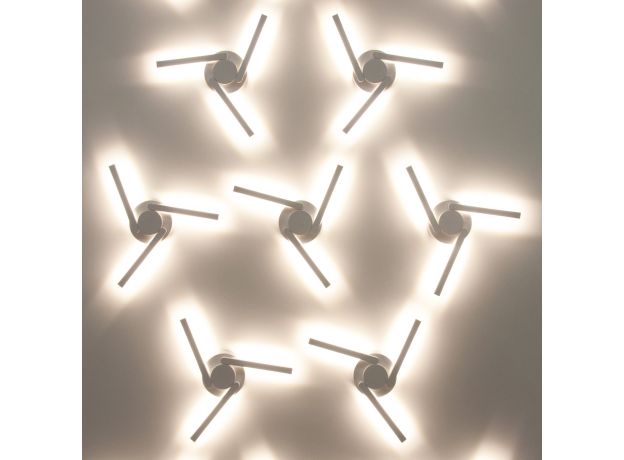 Пылевлагозащи<wbr>щенный светодиодный светильник с поворотным механизмом Lever IP54 1665 Techno LED белый