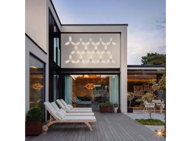 Пылевлагозащи<wbr>щенный светодиодный светильник с поворотным механизмом Lever IP54 1665 Techno LED белый