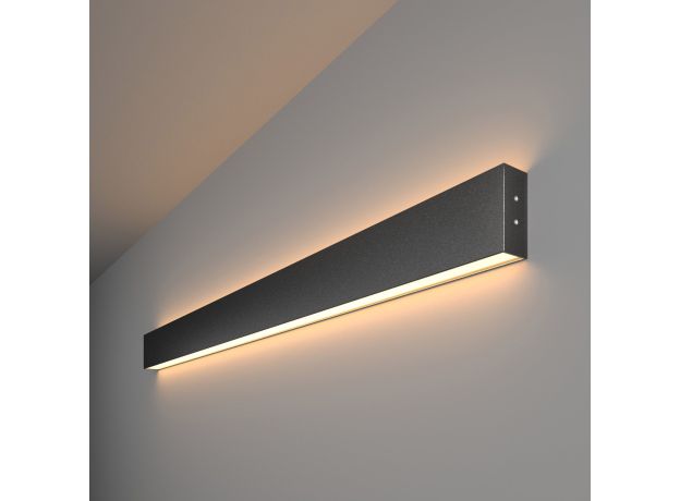 Линейный светодиодный накладной двусторонний светильник 103см 40Вт 3000К черный LSG-02-2-8*103-32-3000-MSh