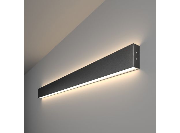 Линейный светодиодный накладной двусторонний светильник 103см 40Вт 4200К черный LSG-02-2-8*103-32-4200-MSh