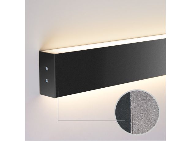 Линейный светодиодный накладной двусторонний светильник 103см 40Вт 4200К черный LSG-02-2-8*103-32-4200-MSh