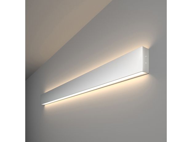 Линейный светодиодный накладной двусторонний светильник 103см 40Вт 4200К серебряный 101-100-40-103