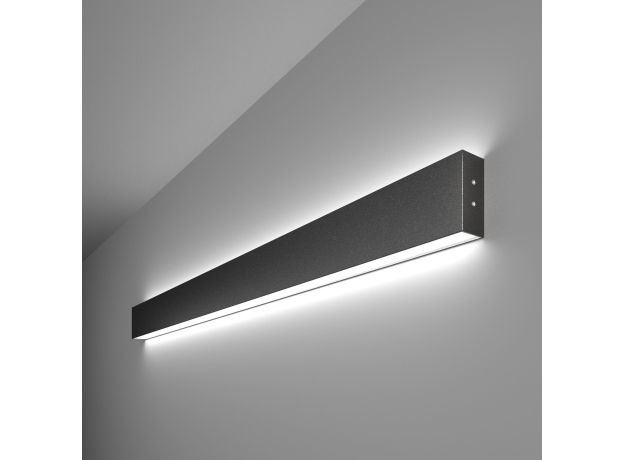 Линейный светодиодный накладной двусторонний светильник 103см 40Вт 6500К черный LSG-02-2-8*103-32-6500-MSh