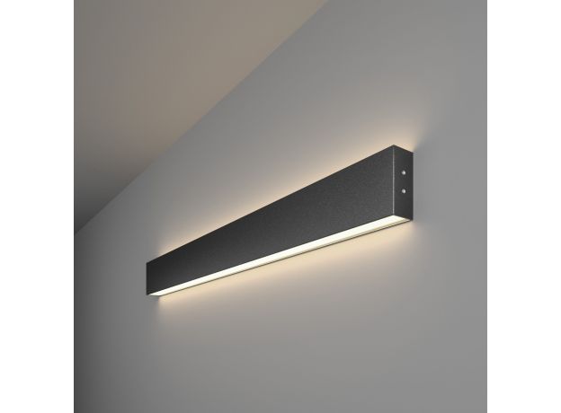 Линейный светодиодный накладной двусторонний светильник 78см 30Вт 4200К черный LSG-02-2-8*78-24-4200-MSh