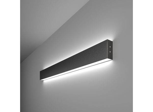 Линейный светодиодный накладной двусторонний светильник 78см 30Вт 6500К черный LSG-02-2-8*78-24-6500-MSh