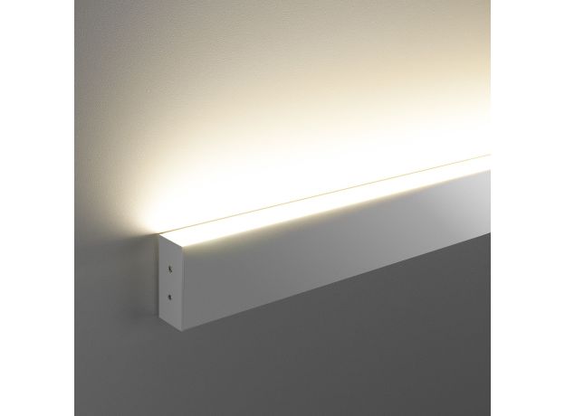 Линейный светодиодный накладной односторонний светильник 53см 10Вт 4200К серебряный 101-100-30-53