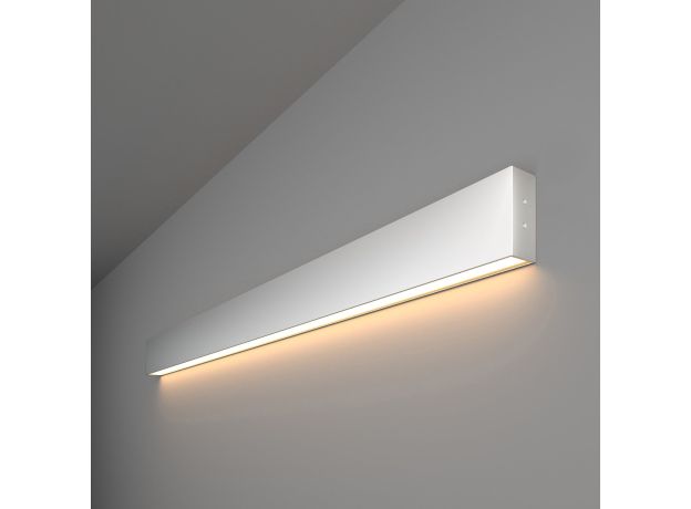 Линейный светодиодный накладной односторонний светильник 103см 20Вт 3000K серебряный 101-100-30-103