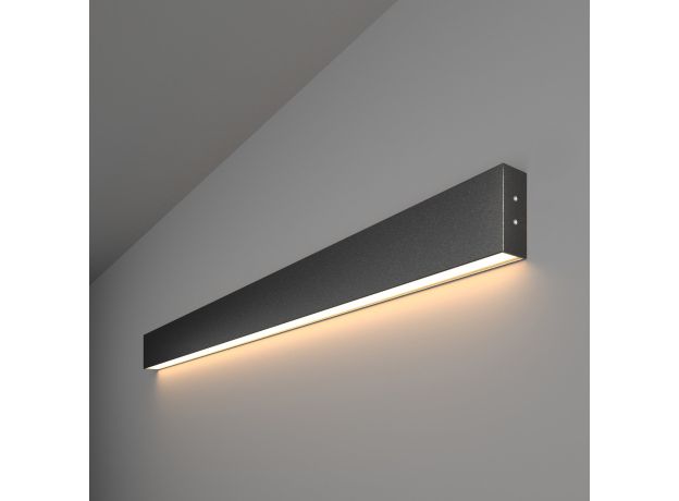 Линейный светодиодный накладной односторонний светильник 103см 20Вт 3000К черный LSG-02-1-8*103-16-3000-MSh